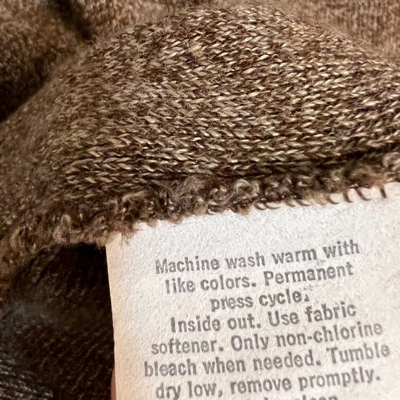 Jantzen USA Made Brown V-Neck Sweater L Long Sleeve Pullover Vintage Knit Top - Picture 6 of 9